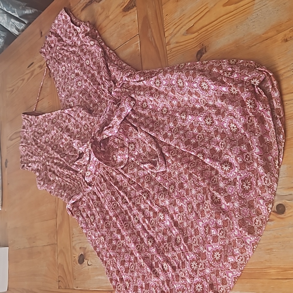 DR2 Floral Mini Viscose Dress, Size Medium